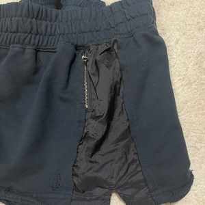 FP shorts and white cotton shorts